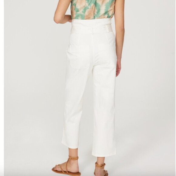 MARISSA WEBB White Canvas Pants Size 6 - Picture 2 of 8